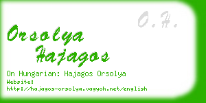 orsolya hajagos business card